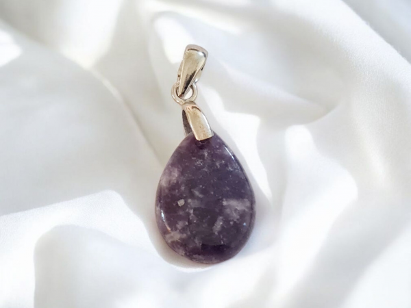 pendentif lépidolite goutte